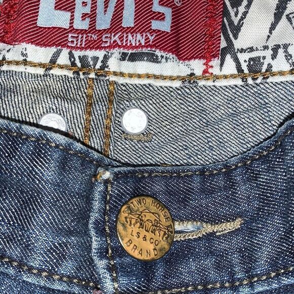 Levi’s 511 Skinny Dark Wash 28X28 - Picture 11 of 14